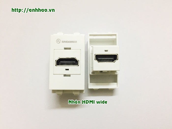 Nhân ổ cắm HDMI chuẩn wide thẳng lắp mặt nạ panasonic, ổ điện âm sàn